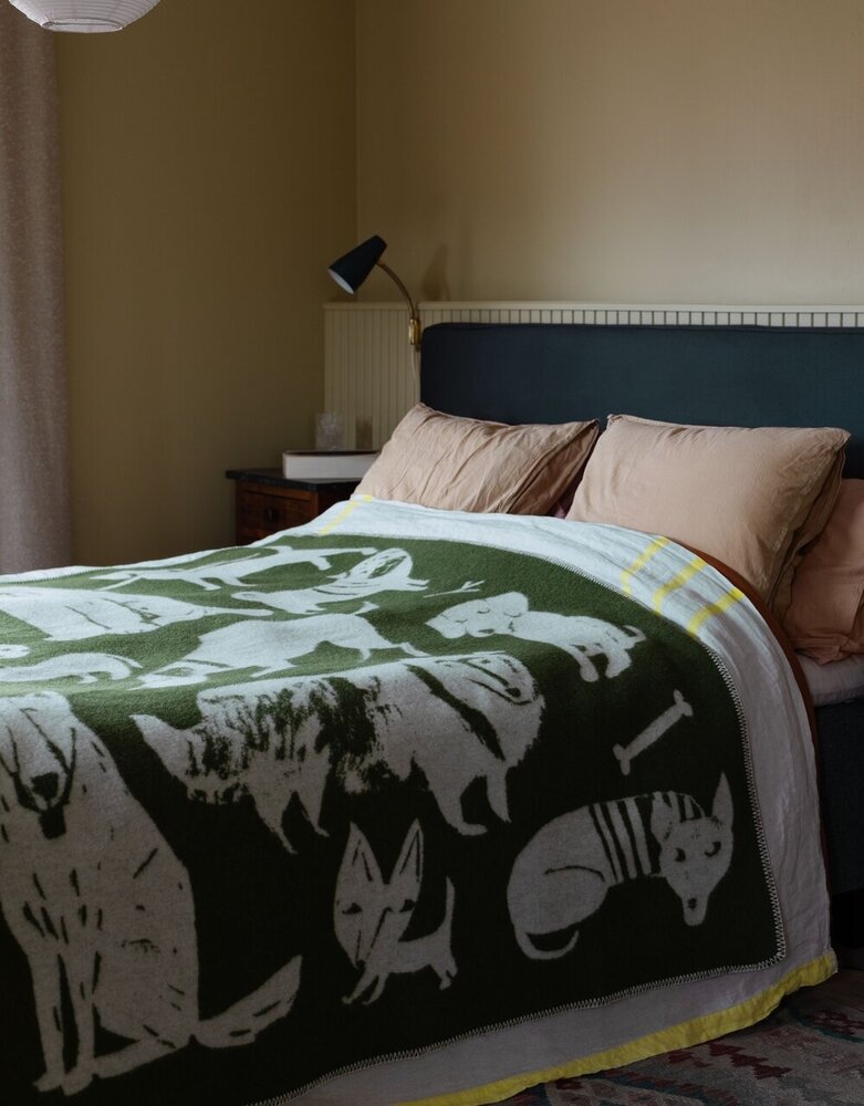 Lapuan Kankurit Lapuan Kankurit Koirapuisto wollen plaid 130x180 Groen Lapuan Kankurit Lapuan Kankurit Koirapuisto wollen plaid 130x180 Groen