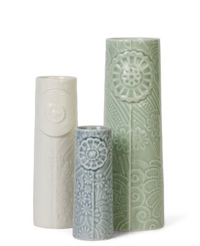 Dottir Nordic Design Dottir Vaas Pipanella Flock Ocean View Set van 3