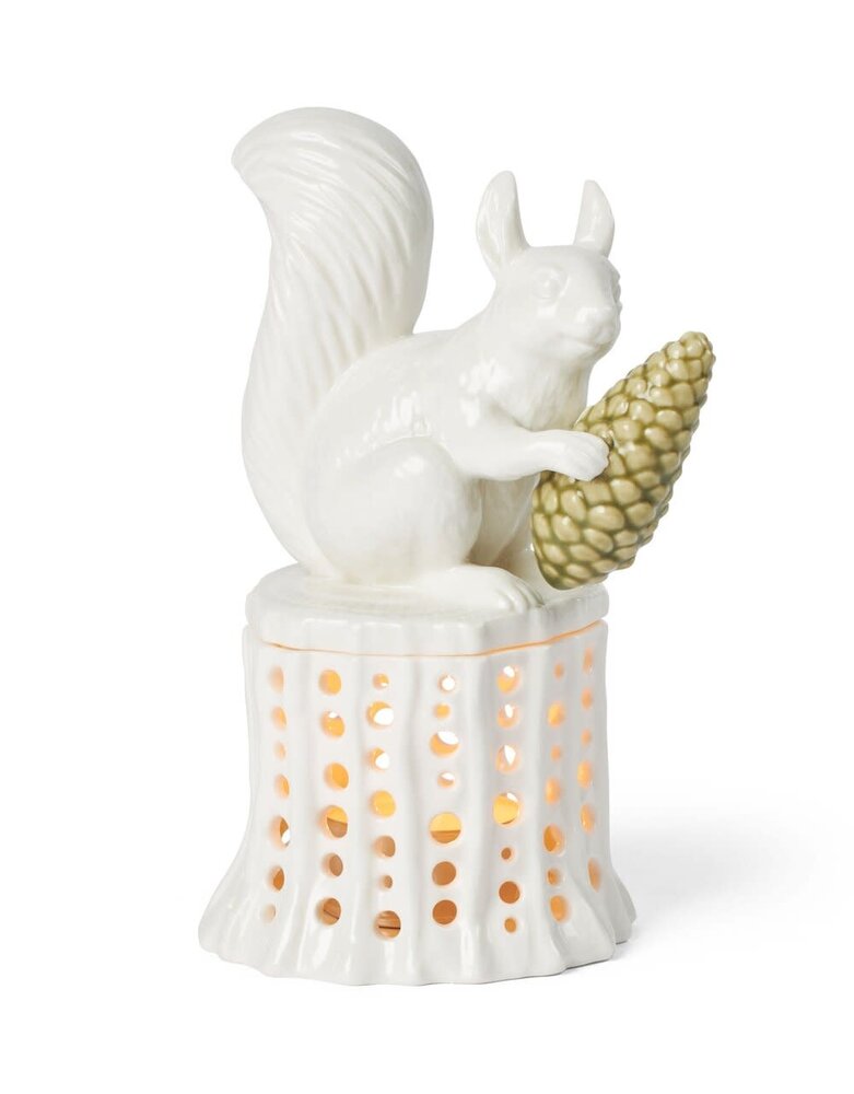 Dottir Nordic Design Dottir Winter Stories Squirrel on tree stump tea light holder Dottir Nordic Design Dottir Winter Stories Squirrel on tree stump tea light holder