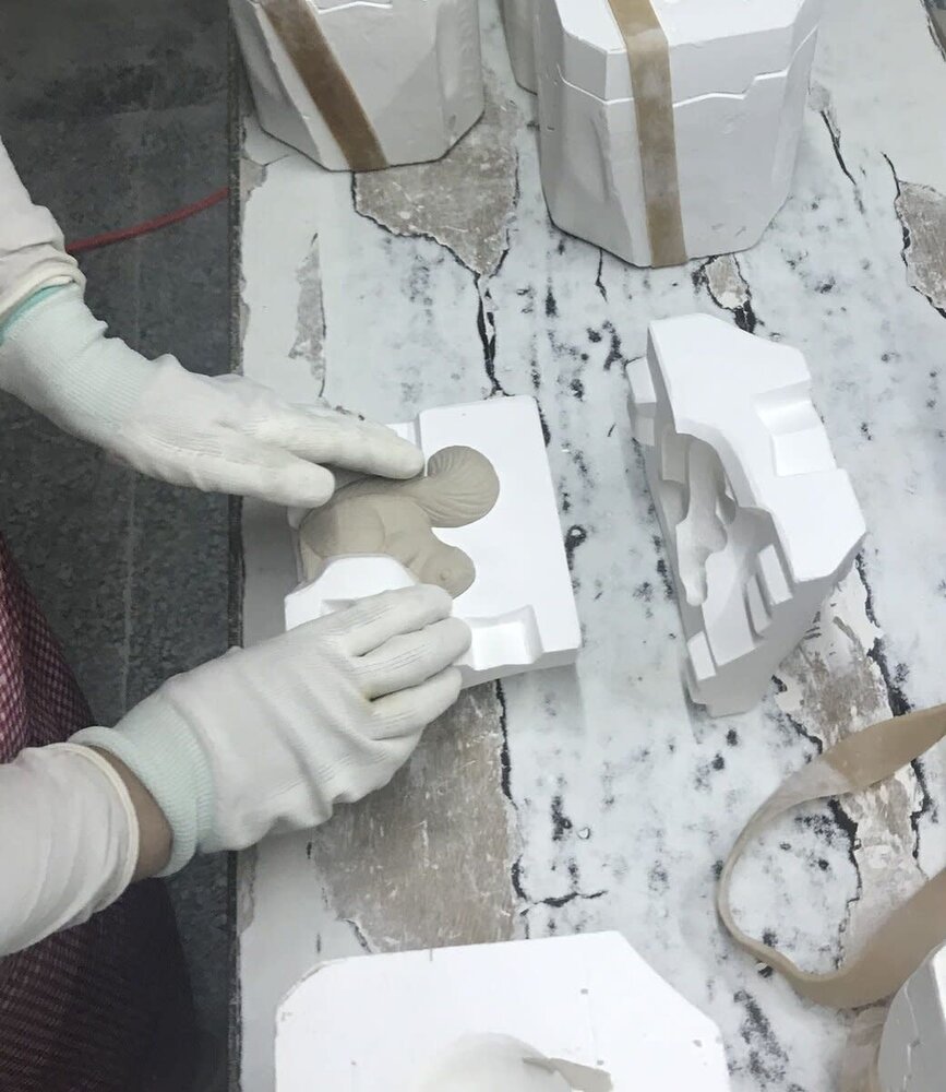 Dottir Nordic Design Dottir Winter Stories Squirrel on tree stump tea light holder Dottir Nordic Design Dottir Winter Stories Squirrel on tree stump tea light holder