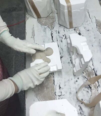 Dottir Nordic Design Dottir Winter Stories Squirrel on tree stump tea light holder Dottir Nordic Design Dottir Winter Stories Squirrel on tree stump tea light holder