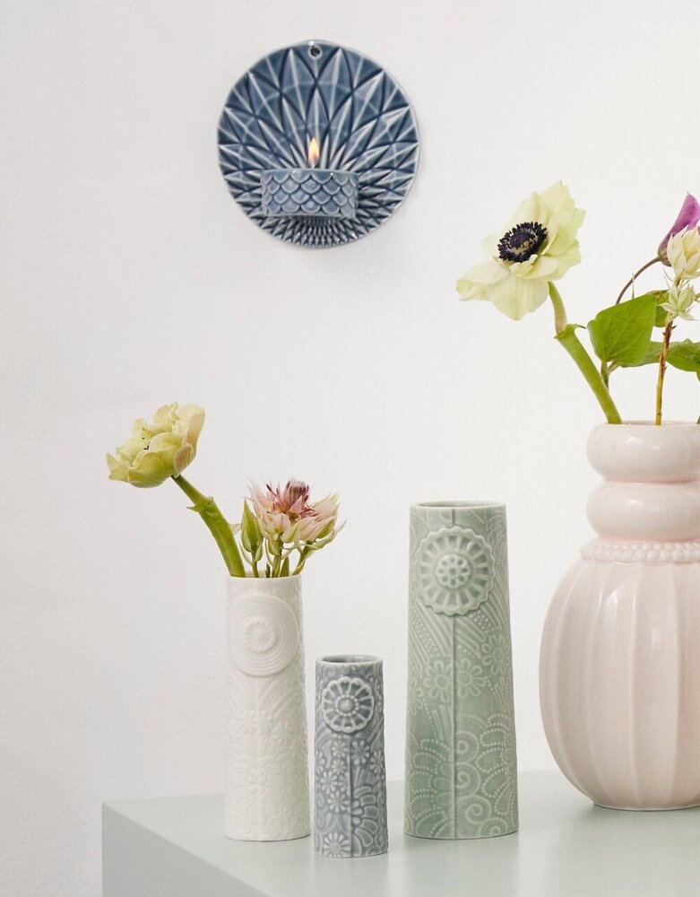 Dottir Nordic Design Dottir Vase Pipanella Flower Blue Grey (Micro) Dottir Nordic Design Dottir Vase Pipanella Flower Blue Grey (Micro)