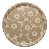 Marimekko Marimekko Unikko Dienblad 31cm lichtbruin Marimekko Marimekko Unikko Dienblad 31cm lichtbruin