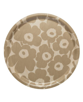 Marimekko Marimekko Unikko Dienblad 31cm lichtbruin