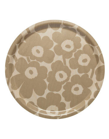 Marimekko Marimekko Unikko Tray 31cm light brown Marimekko Marimekko Unikko Tray 31cm light brown