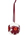 Marimekko Unikko Hang ornament red ceramic Marimekko Unikko Hang ornament red ceramic