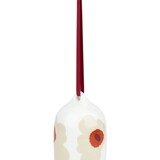 Marimekko Marimekko Unikko Hang ornament beige keramiek Marimekko Marimekko Unikko Hang ornament beige keramiek