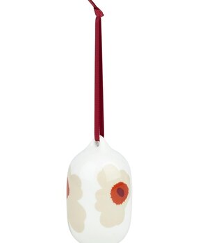Marimekko Marimekko Unikko Hang ornament beige keramiek