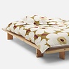 Marimekko Marimekko Unikko 135/140x200cm satin duvet cover with 1 pillowcase Green umber Marimekko Marimekko Unikko 135/140x200cm satin duvet cover with 1 pillowcase Green umber