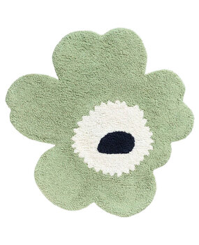 Marimekko Marimekko Unikko bath mat 73x74cm flower-shaped sage green Marimekko Marimekko Unikko bath mat 73x74cm flower-shaped sage green