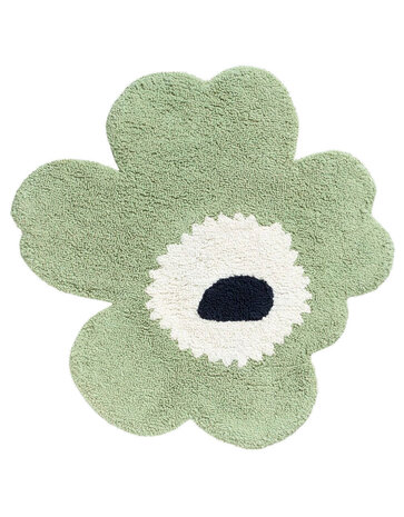 Marimekko Marimekko Unikko bath mat 73x74cm flower-shaped sage green Marimekko Marimekko Unikko bath mat 73x74cm flower-shaped sage green