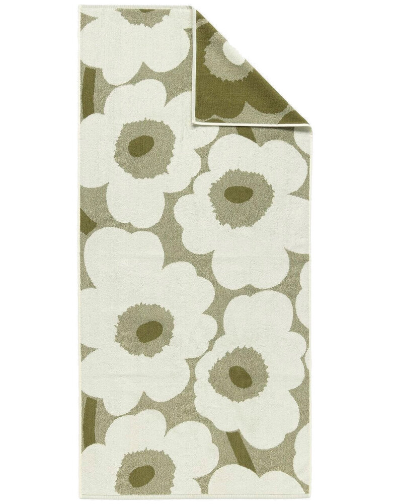 Marimekko Marimekko Unikko towel 70x150cm green (green umber) Marimekko Marimekko Unikko towel 70x150cm green (green umber)