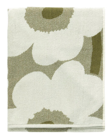 Marimekko Marimekko Unikko towel 70x150cm green (green umber) Marimekko Marimekko Unikko towel 70x150cm green (green umber)