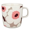 Marimekko Marimekko Unikko beker 4dl klei roze Marimekko Marimekko Unikko beker 4dl klei roze