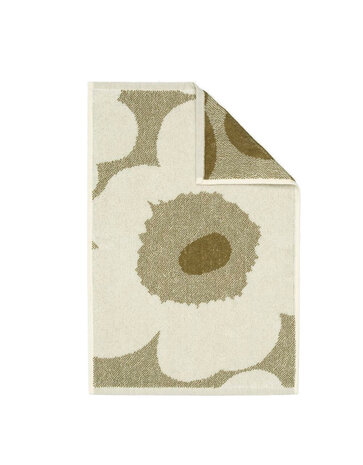 Marimekko Marimekko Unikko towel 32x50cm green (green umber) Marimekko Marimekko Unikko towel 32x50cm green (green umber)