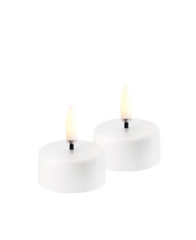 Uyuni Lighting Uyuni Lighting Rechargeable LED tea lights set of 2 white (excl. charging station) Uyuni Lighting Uyuni Lighting Rechargeable LED tea lights set of 2 white (excl. charging station)