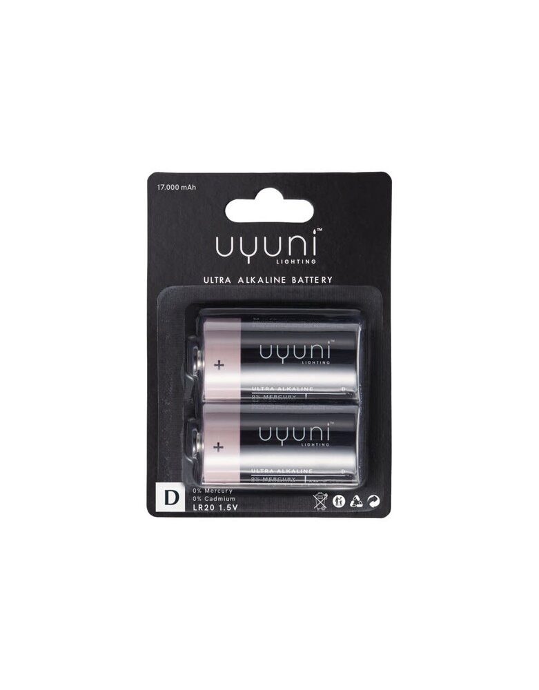 Uyuni Lighting Uyuni Lighting D-Batterijen 2 stuks voor LED kaars Uyuni Lighting Uyuni Lighting D-Batterijen 2 stuks voor LED kaars