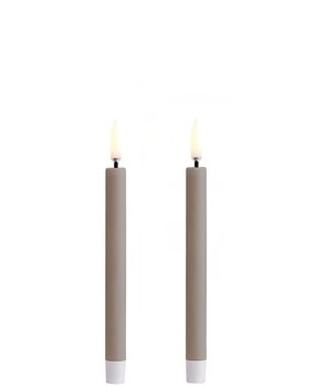 Uyuni Lighting Uyuni Lighting LED Wax mini candle 2 pieces Ø1.3 x 13.8cm Sandstone Uyuni Lighting Uyuni Lighting LED Wax mini candle 2 pieces Ø1.3 x 13.8cm Sandstone