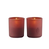 Uyuni Lighting Uyuni Lighting LED Wax kaars in glas Ø6 x H7cm Wijnrood set van 2 Uyuni Lighting Uyuni Lighting LED Wax kaars in glas Ø6 x H7cm Wijnrood set van 2