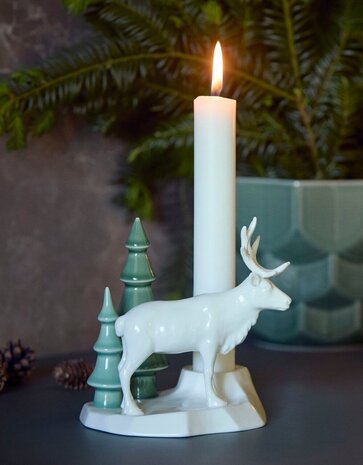 Dottir Nordic Design Dottir Winter Stories Reindeer candlestick Dottir Nordic Design Dottir Winter Stories Reindeer candlestick