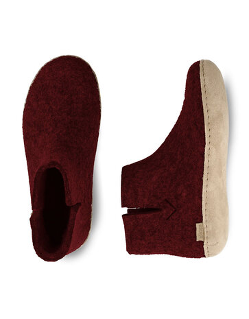 Glerups Glerups Boot with leather sole (various sizes) Beet Glerups Glerups Boot with leather sole (various sizes) Beet