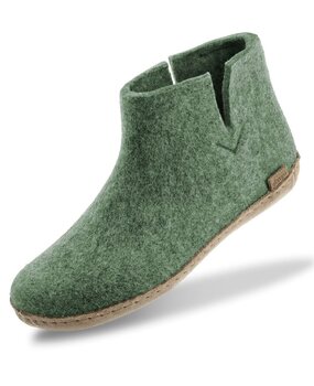 Glerups Glerups Boot with leather sole (various sizes) Moss green Glerups Glerups Boot with leather sole (various sizes) Moss green