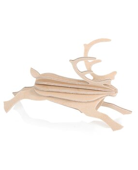 LOVI Lovi Rendier berkenhout naturel 3D-dier DIY pakketje (diverse formaten)