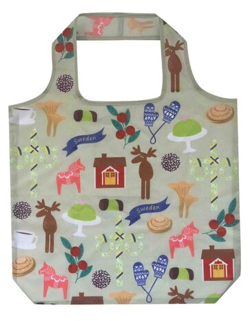 Pluto Design Pluto Design opvouwtasje Like a Swede Pluto Design Pluto Design opvouwtasje Like a Swede