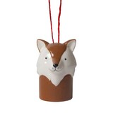 Pluto Design Pluto Design Fox hanger met belletje H7cm Pluto Design Pluto Design Fox hanger met belletje H7cm