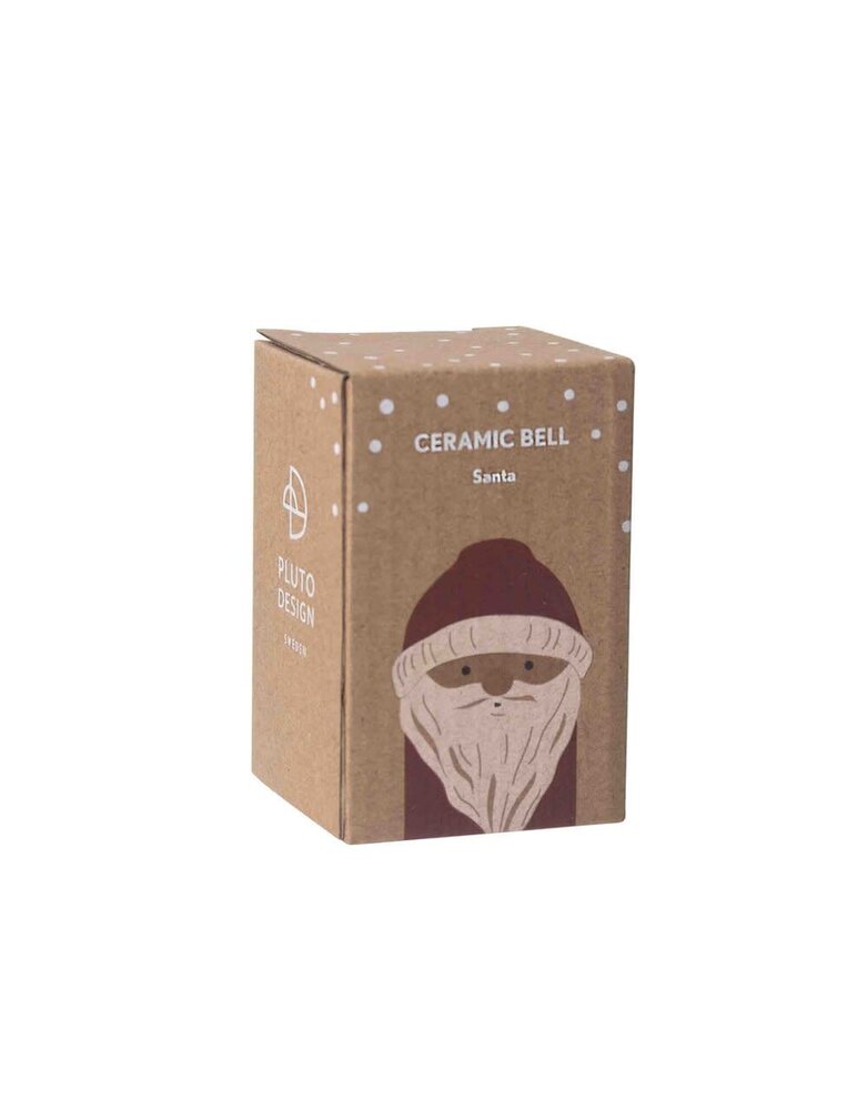 Pluto Design Pluto Design Santa pendant with bell H7.5cm Pluto Design Pluto Design Santa pendant with bell H7.5cm
