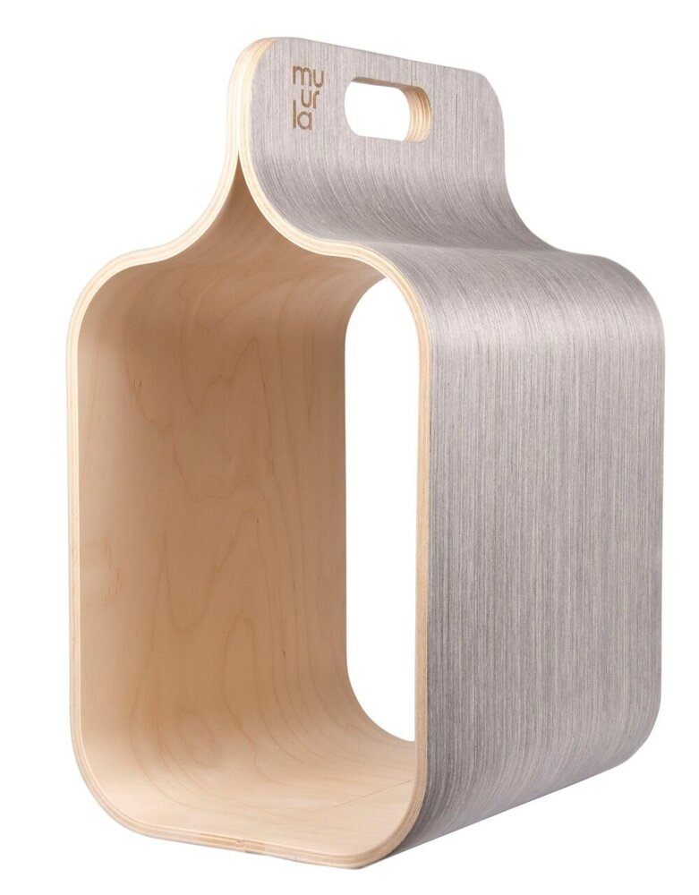 muurla Muurla Carrier multifunctionele opberger Fins Berkenhout - Lichtgrijs muurla Muurla Carrier multifunctionele opberger Fins Berkenhout - Lichtgrijs