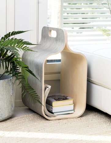 muurla Wall shelf Carrier multifunctional storage Finnish birch wood - Light grey muurla Wall shelf Carrier multifunctional storage Finnish birch wood - Light grey