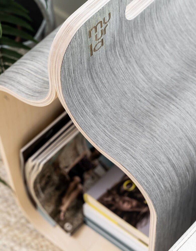 muurla Muurla Carrier multifunctionele opberger Fins Berkenhout - Lichtgrijs muurla Muurla Carrier multifunctionele opberger Fins Berkenhout - Lichtgrijs