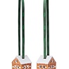 Kähler Design Kähler Design Gingerbread Hanging Ornaments Set of 2 with Ribbon Kähler Design Kähler Design Gingerbread Hanging Ornaments Set of 2 with Ribbon