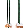 Kähler Design Kähler Design Gingerbread Hanging Ornaments Set of 2 with Ribbon Kähler Design Kähler Design Gingerbread Hanging Ornaments Set of 2 with Ribbon