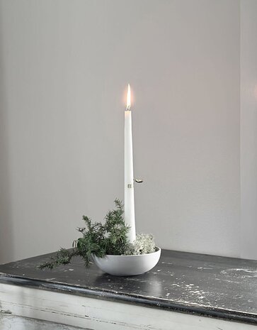 Vekvaka Vekvaka Kaarsendover zilver set van 4 Vekvaka Vekvaka Kaarsendover zilver set van 4