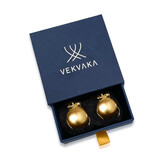 Vekvaka Vekvaka Kaarsendover messing set van 4 Vekvaka Vekvaka Kaarsendover messing set van 4