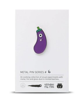 Studio Arhoj Studio Arhoj Metal Pin Series #6 Eggplant Studio Arhoj Studio Arhoj Metal Pin Series #6 Eggplant