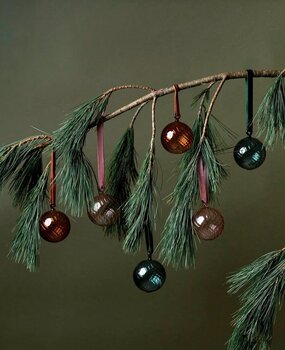 muurla Muurla Glazen bal met lint Ø6cm Teal muurla Muurla Glazen bal met lint Ø6cm Teal