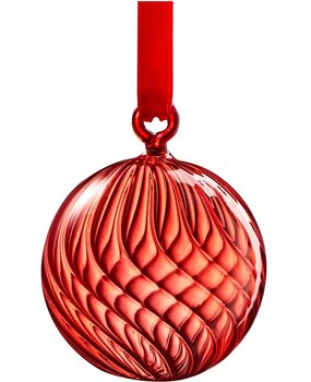 muurla Muurla Glazen bal met lint Ø6cm Rood muurla Muurla Glazen bal met lint Ø6cm Rood