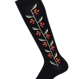 Cai Cai Bengt & Lotta Merino knee socks Berries (various sizes) black