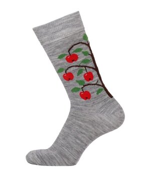 Cai Cai Bengt & Lotta Merino socks Apple Tree (various sizes) light grey Cai Cai Bengt & Lotta Merino socks Apple Tree (various sizes) light grey