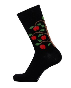 Cai Cai Bengt & Lotta Merino sokken Appelboom (diverse maten) zwart