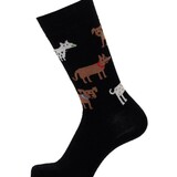 Cai Cai Bengt & Lotta Merino socks Dogs (various sizes) black