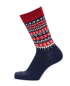 Cai Cai Bengt & Lotta Merino sokken Myr (diverse maten) donkerblauw rood