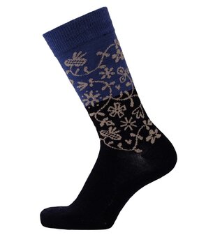 Cai Cai Bengt & Lotta Merino sokken Tuin (diverse maten) blauw