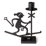 Bengt & Lotta Bengt & Lotta Ski kandelaar H17.5 W16cm  ijzer zwart