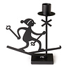 Bengt & Lotta Bengt & Lotta Ski candlestick H17.5 W16cm iron black Bengt & Lotta Bengt & Lotta Ski candlestick H17.5 W16cm iron black