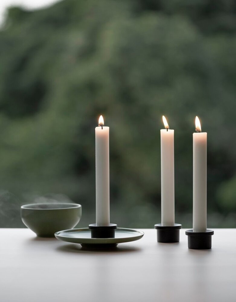 Våges Våges kandelaar adapter zwart zink Våges Våges kandelaar adapter zwart zink