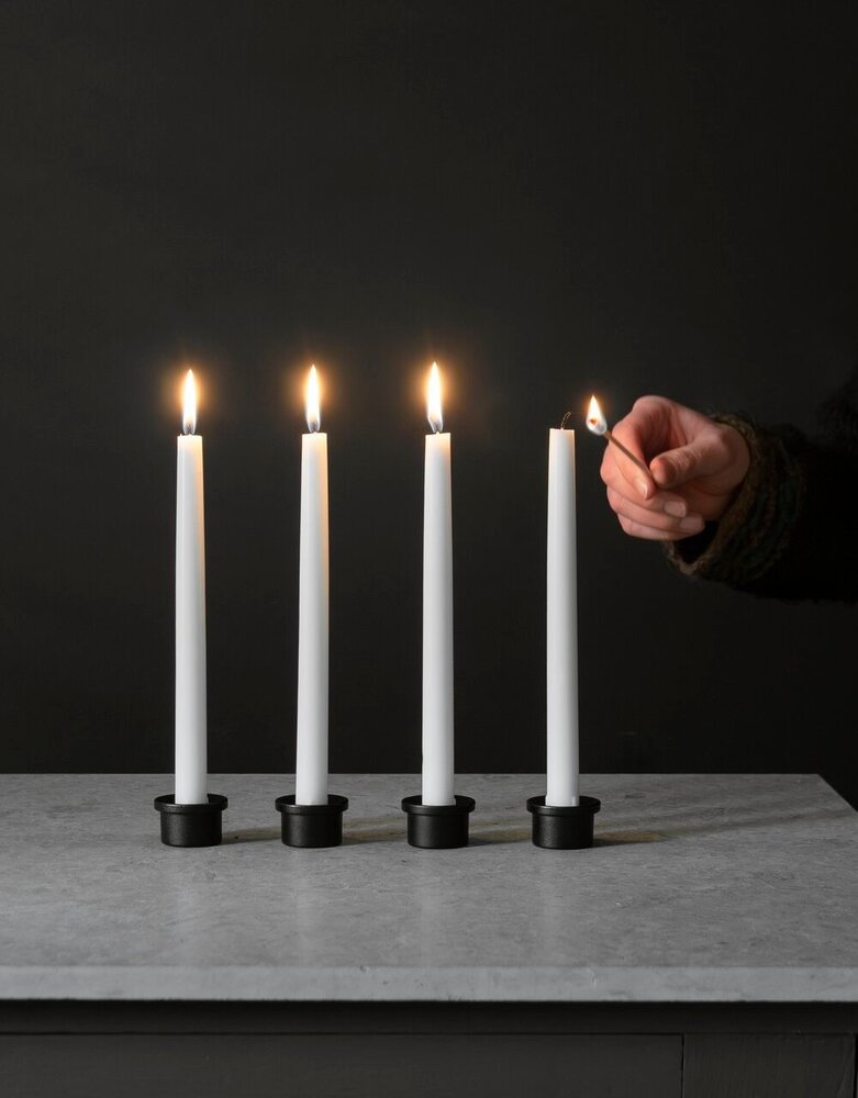 Våges Våges kandelaar adapter zwart zink Våges Våges kandelaar adapter zwart zink